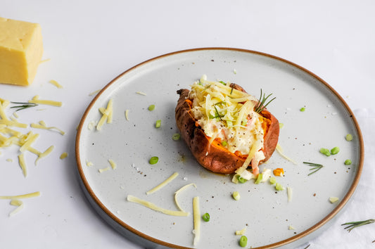 Jacket Potato, Cheese And Coleslaw